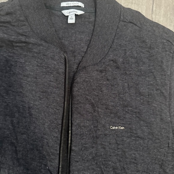 Calvin Klein Charcoal Zip-Up Vest - Picture 3 of 6